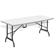 Folding Garden Table White  HDPE