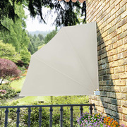 Collapsible Balcony Side Awning Cream 140x140 cm