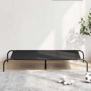 Elevated Dog Bed with black Oxford fabric and sturdy steel frame