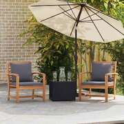 Modern Garden Chairs 2 pcs Natural 76 Solid teak wood - Sturdy