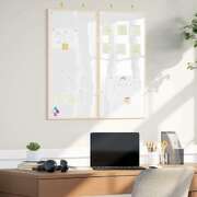 Compact Magnetic Whiteboard White  Solid pine wood - Home Dacor