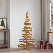 Modern Christmas Trees with Stand Brown 150cm Solid pine wood - Durable