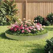 Garden Edging Silver Galvanised Steel 2000x25cm
