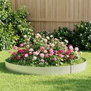 Garden Edging Silver Galvanised 500x20cm