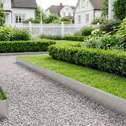 Garden Edging Silver Steel 500x20cm