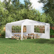 Party Tent Sidewall 400x195cm White 2 Pack | EXTG