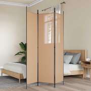 3-Panel Fabric Room Divider 150x200cm | EXTG