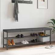 Grey Bench Cushion Set 40x38x6.5cm