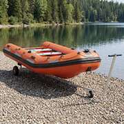 Boat Trailer Adjustable Silver 350x106x90cm