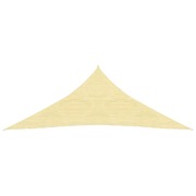 Sunshade Sail HDPE Triangular Beige