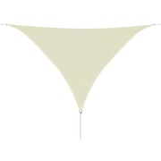 Sunshade Sail HDPE Triangular Cream