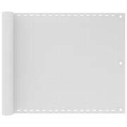 Balcony Screen HDPE 75x400 cm White