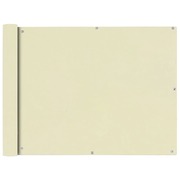 Balcony Screen Oxford Fabric 90x400 cm Cream