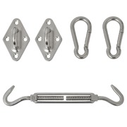Five Piece Sunshade Sail Mounting Kit Stainless Steel 