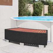 Spa Step Poly Rattan  Black