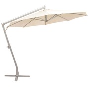 Hanging Parasol 350 cm Sand Aluminium Pole