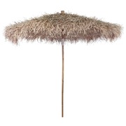 Bamboo Parasol with Banana Leaf Roof 210 cm