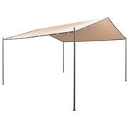 Gazebo Pavilion Tent Canopy Steel, Beige