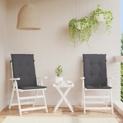 Garden Chair Cushions 2 pcs Anthracite 120x50x3 cm