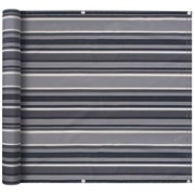 Balcony Screen Oxford Fabric  Stripe, Grey