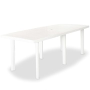 Garden Table White - Plastic