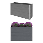Garden Planter WPC 150x50x91 cm Grey