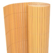 Double-Sided Garden Fence PVC Yellow