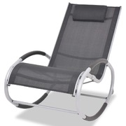 Outdoor Rocking Chair Aluminium and Textilene