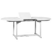 Garden Table White 200x100x74 cm Solid Acacia Wood