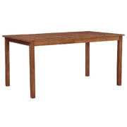 Garden Table  Solid Acacia Wood - Brown