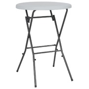 Folding Bar Table White  HDPE