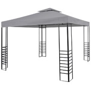 Garden Gazebo Powder-Coated Steel  Anthracite
