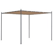 Gazebo with Flat Roof Beige