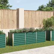 Garden Planter Galvanised Steel  Green