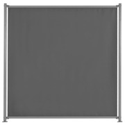 Fence Panel with 2 Posts Fabric 180x180 cm Anthracite