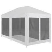 Party Tent with 6 Mesh Sidewalls 