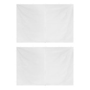 Party Tent Doors 2 pcs with Zipper White 
