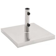 Parasol Base Silver Stainless Steel Square 30 kg