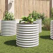 Garden Planter Galvanised Steel -Silver