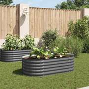 Garden Planter  Galvanised Steel Grey