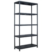 Storage Shelf Rack Black 260 kg  Plastic
