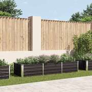45727 Garden Raised Bed Anthracite 240x80x45 cm Galvanised Steel