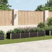 45729 Garden Raised Bed Anthracite 320x80x45 cm Galvanised Steel