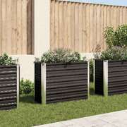 45732 Garden Raised Bed Anthracite 100x40x77 cm Galvanised Steel