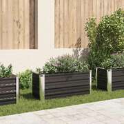 45733 Garden Raised Bed Anthracite 100x40x45 cm Galvanised Steel
