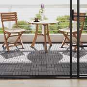 Decking Tiles 10 pcs Grey Wash  Solid Acacia Wood