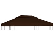 2-Tier Gazebo Top Cover  Brown