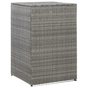 Single Wheelie Bin Shed Anthracite 76x78x120 cm Poly Rattan