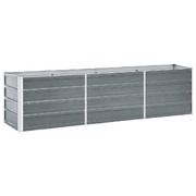 Garden Raised Bed Galvanised Steel Grey