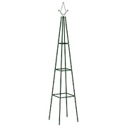 Garden Climbing Plant Racks 2 pcs Dark Green 
